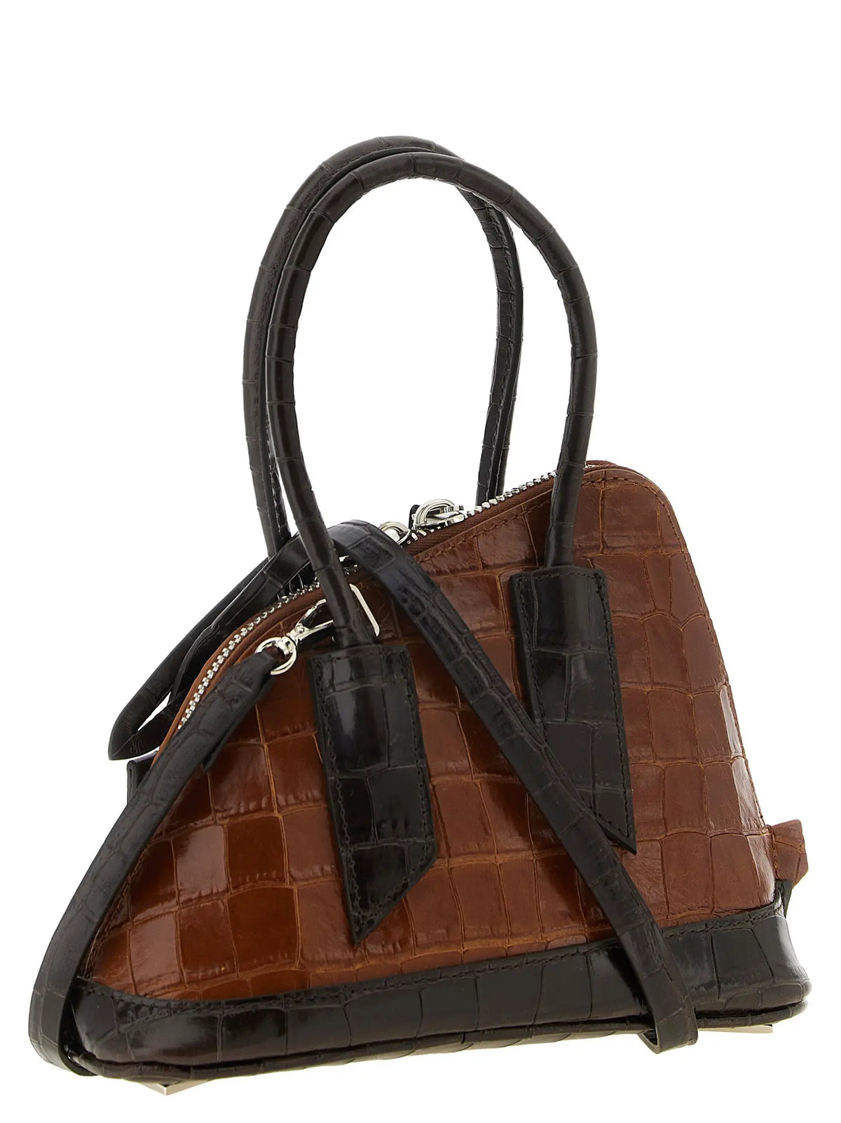 The Attico The Attico Brown Calfskin Handbag