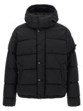 Stone Island Stone Island Black Virgin Wool Full-Length Jacket
