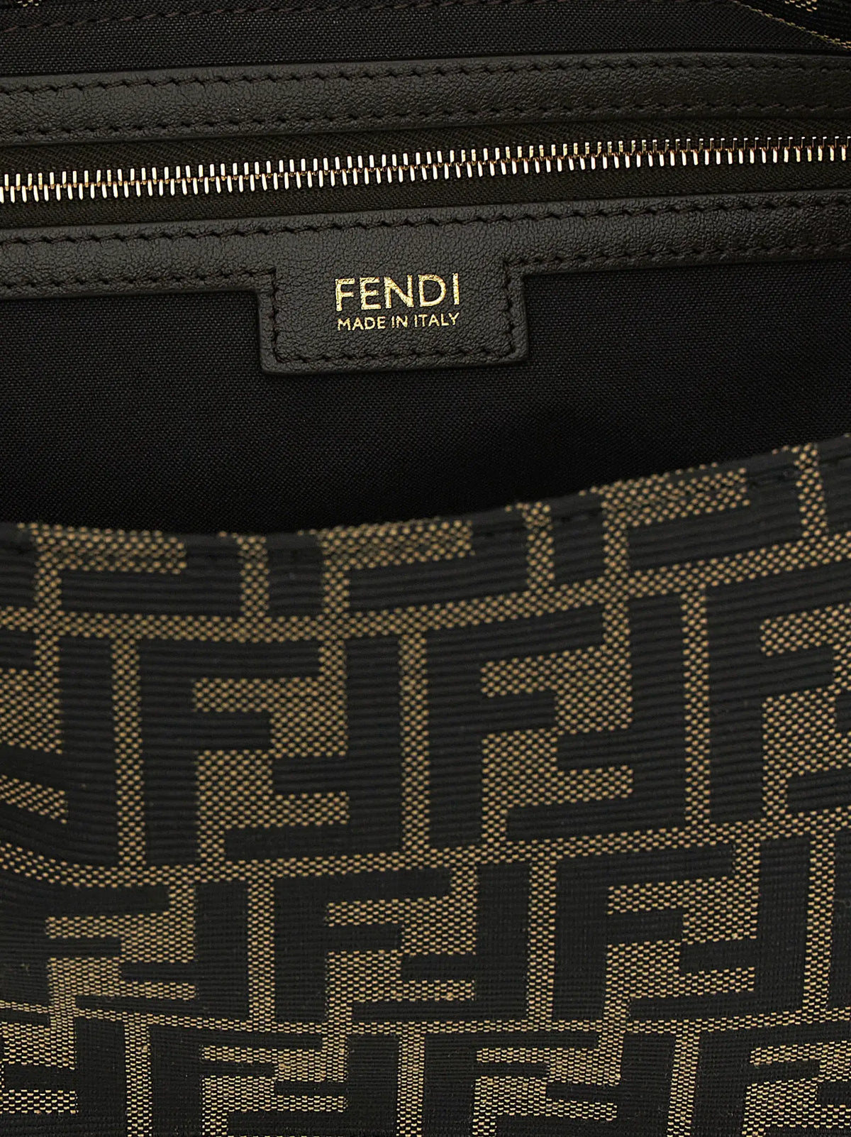 Fendi Fendi Brown Polyester Shoulder Bag