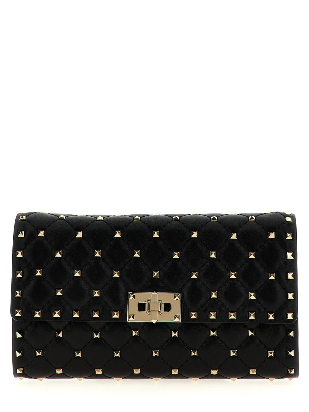 Valentino Garavani Valentino Garavani Black Lamb Leather Shoulder Bag