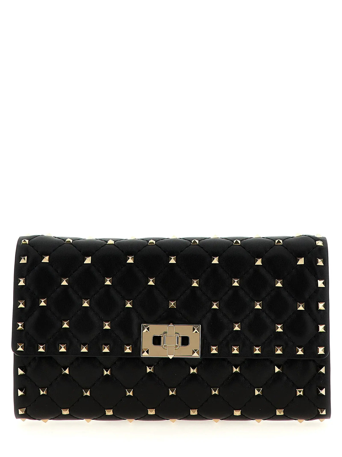 Valentino Garavani Valentino Garavani Black Lamb Leather Shoulder Bag