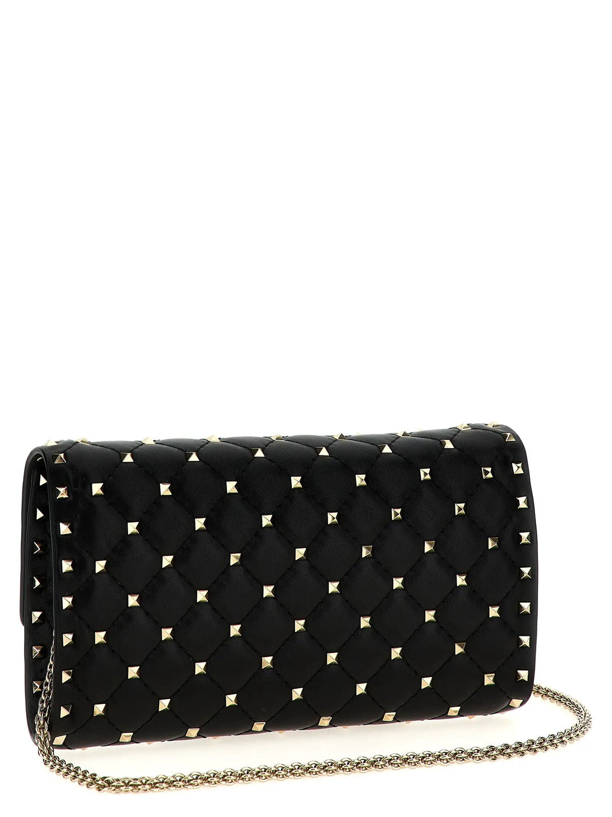 Valentino Garavani Valentino Garavani Black Lamb Leather Shoulder Bag