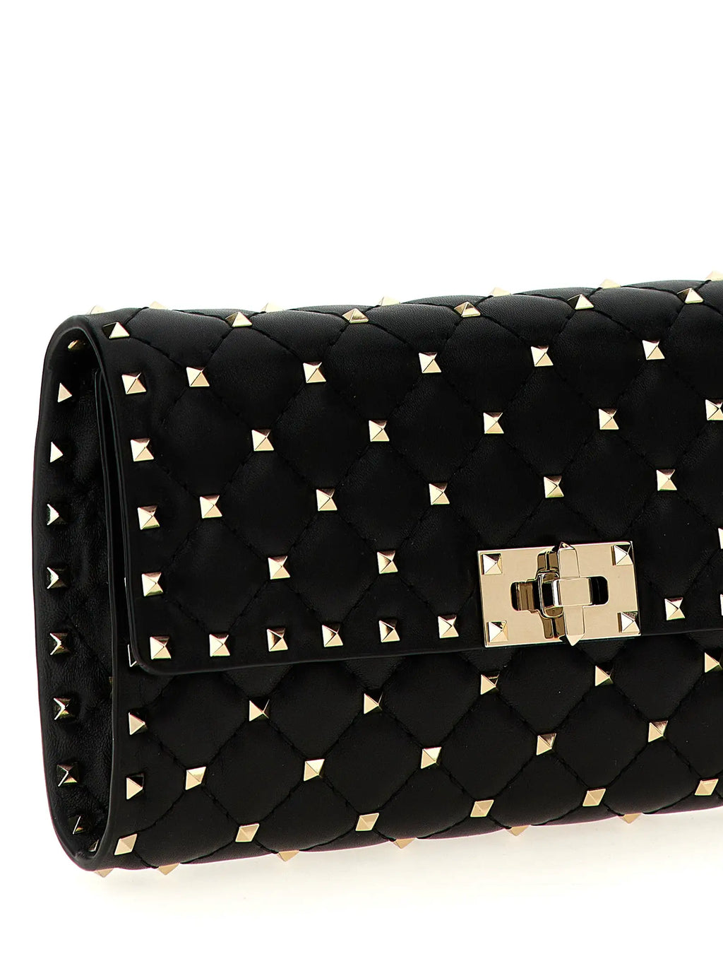 Valentino Garavani Valentino Garavani Black Lamb Leather Shoulder Bag