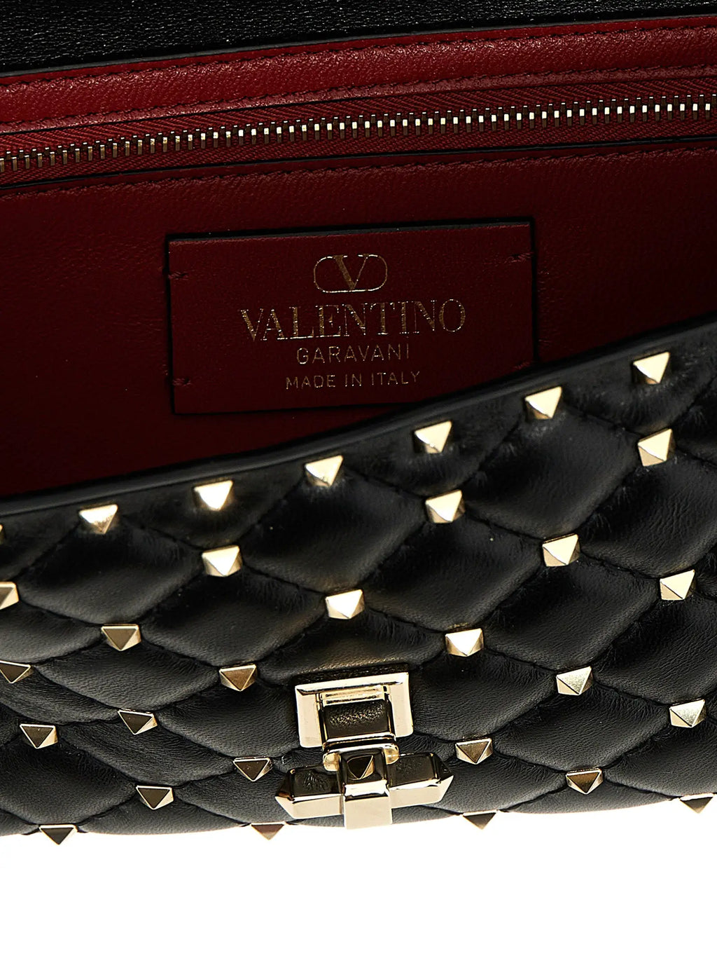 Valentino Garavani Valentino Garavani Black Lamb Leather Shoulder Bag