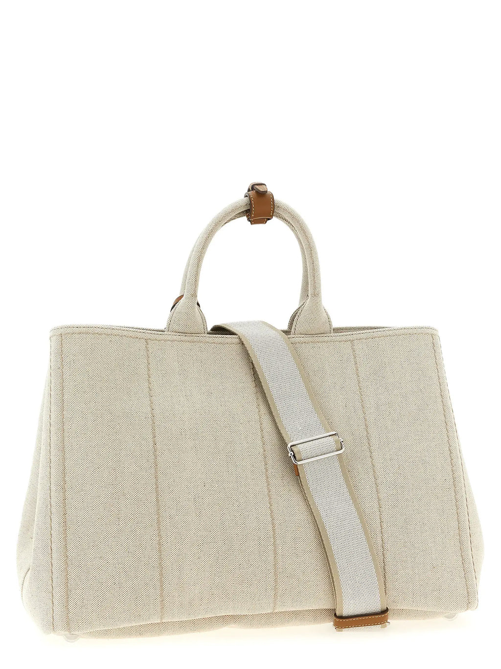 Prada Beige Cotton Tote Bag