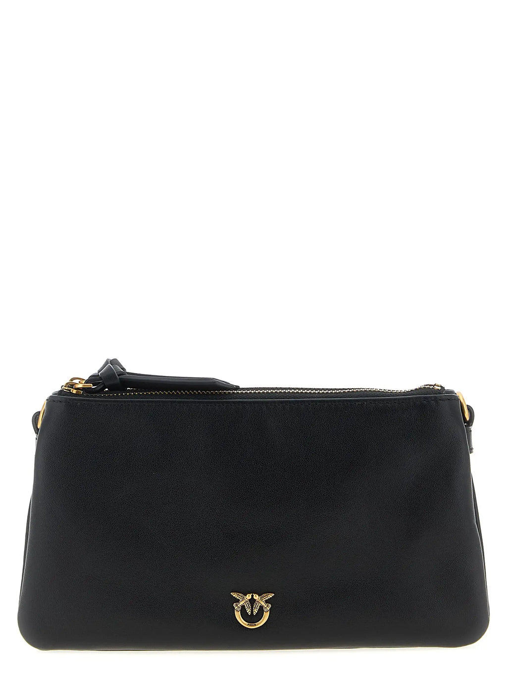 PINKO PINKO Black Calfskin Crossbody Bag