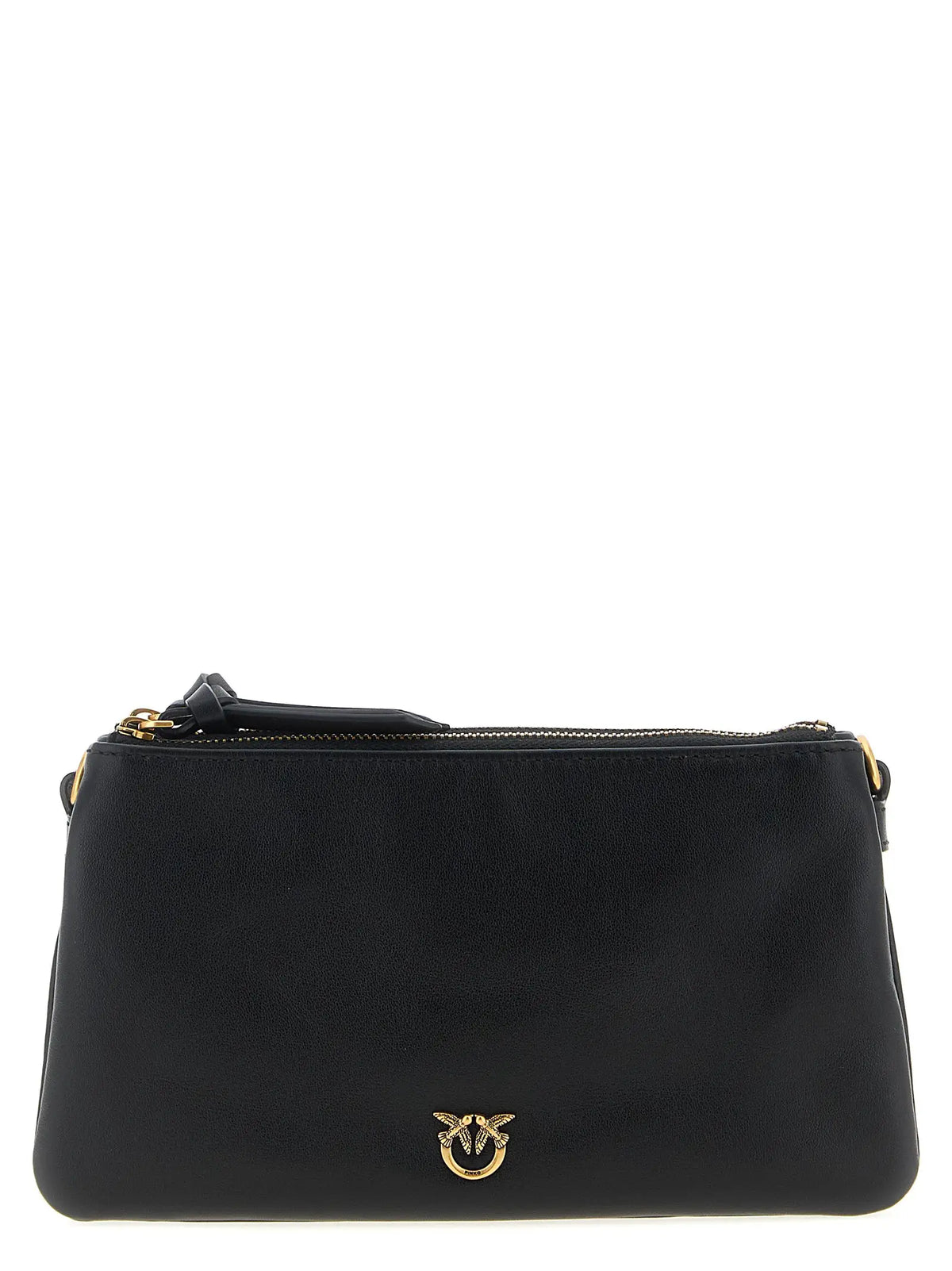 PINKO PINKO Black Calfskin Crossbody Bag