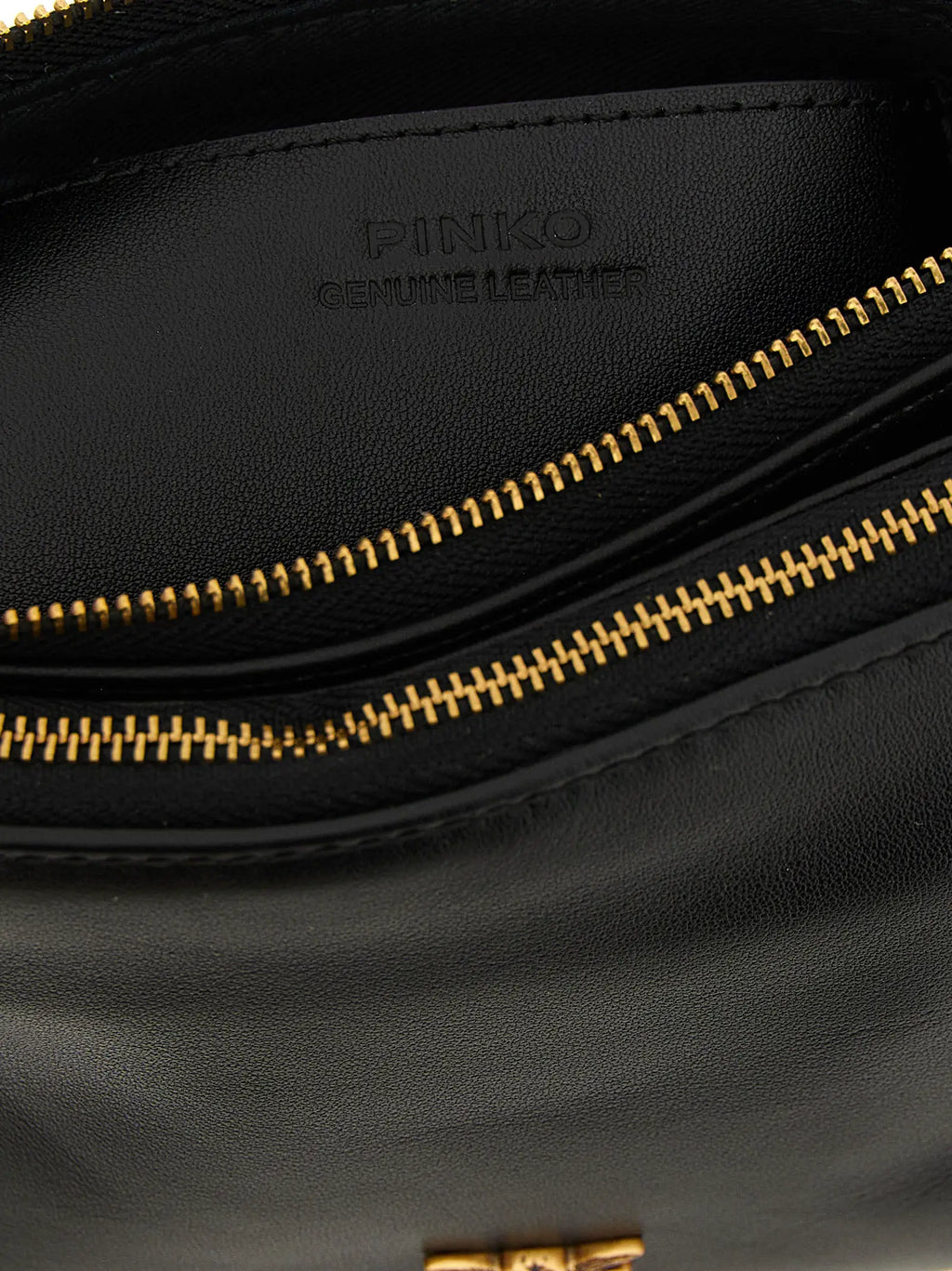 PINKO PINKO Black Calfskin Crossbody Bag