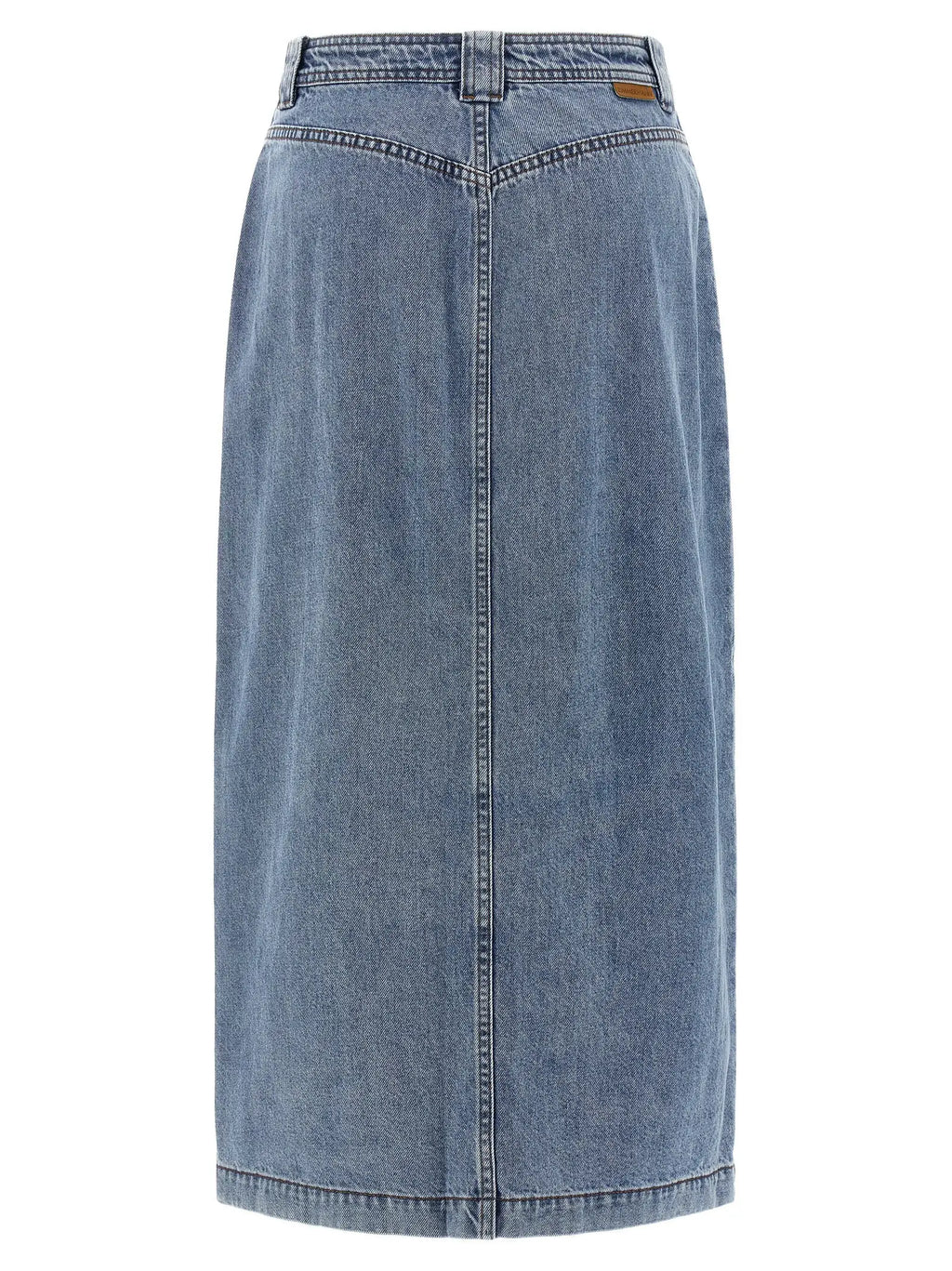Zimmermann Zimmermann Blue Cotton Midi Skirt