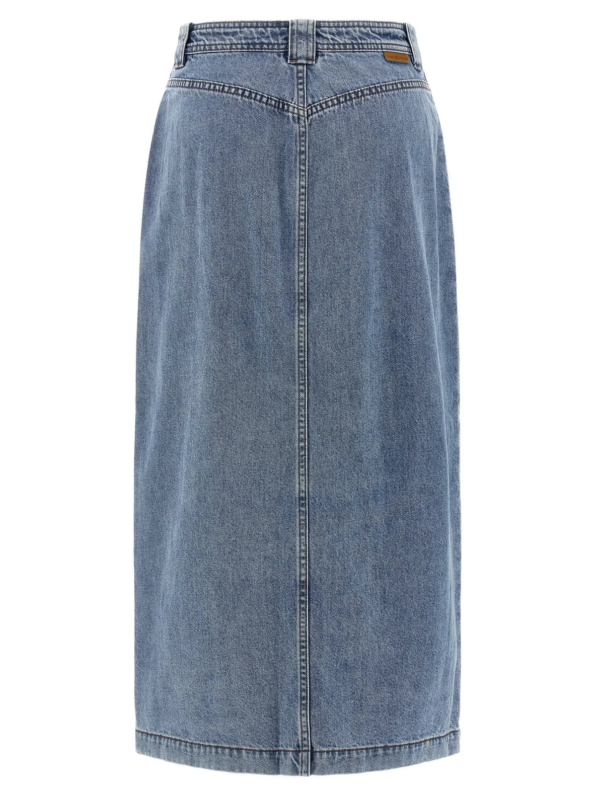 Zimmermann Zimmermann Blue Cotton Midi Skirt