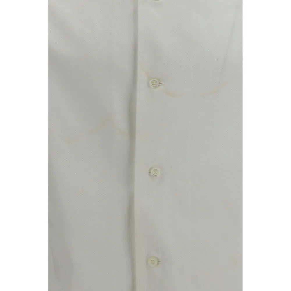Prada Prada White Cotton Dress Shirt