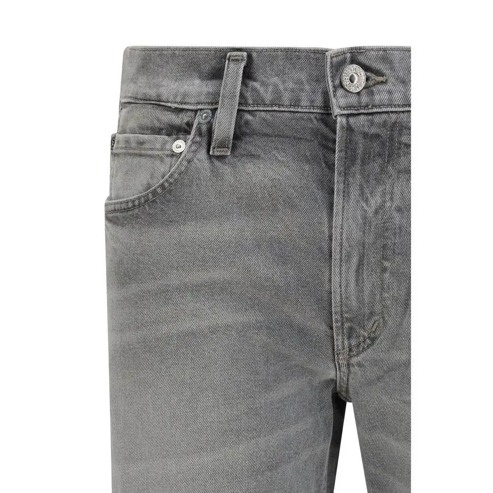 Citizens of Humanity Citizens of Humanity Gray Cotton Slim Fit Jeans