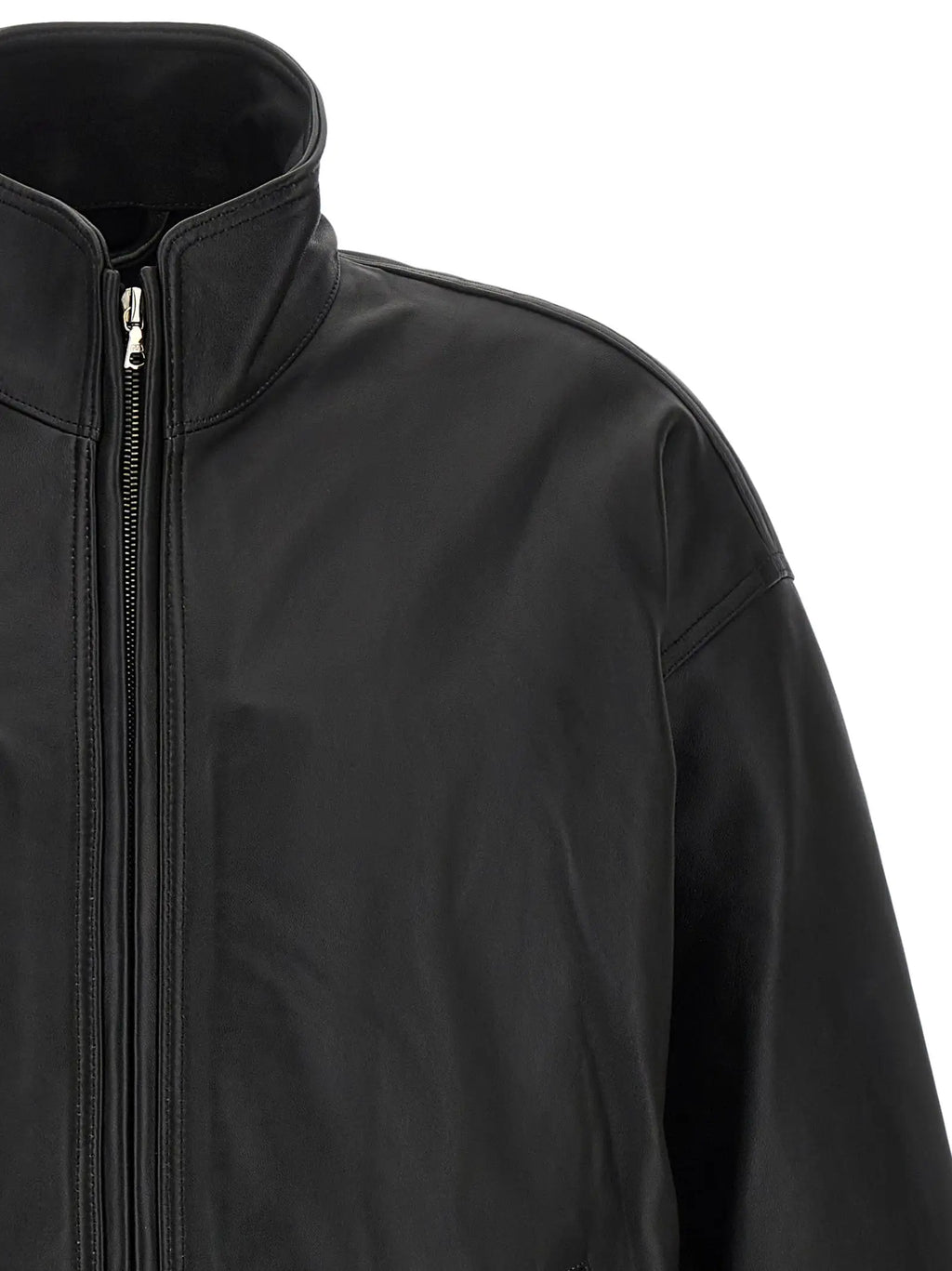SSSTEIN SSSTEIN Black Lambskin Leather Jacket
