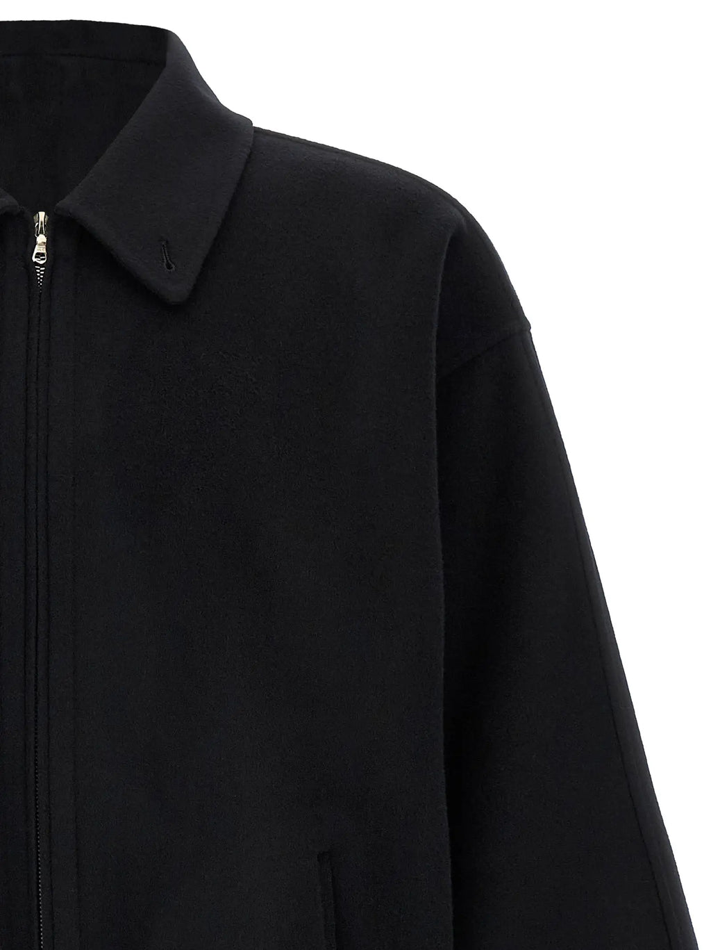 SSSTEIN SSSTEIN Black Wool Full-Length Jacket