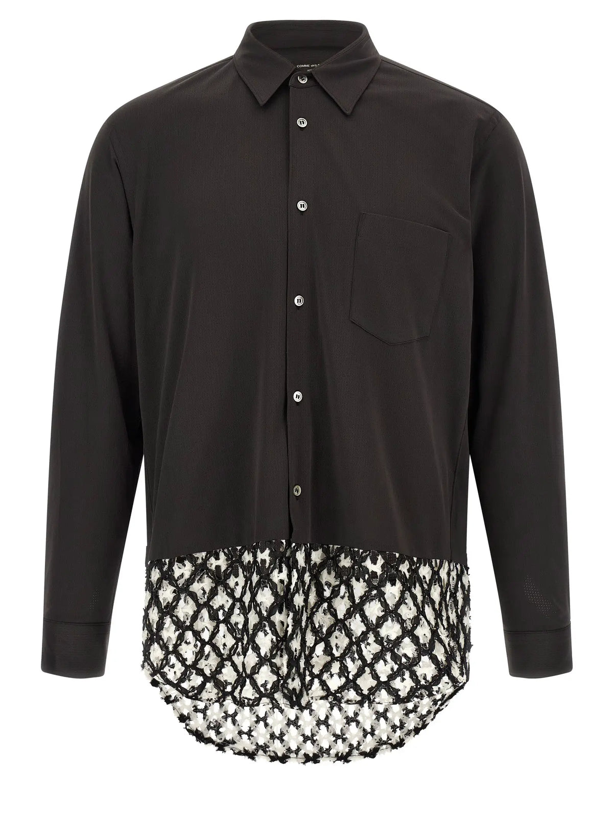 Comme Des Garçons Comme Des Garçons Bicolor Polyester Blouse