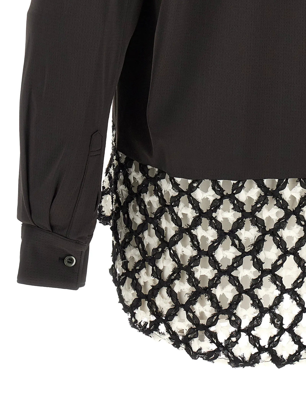 Comme Des Garçons Comme Des Garçons Bicolor Polyester Blouse