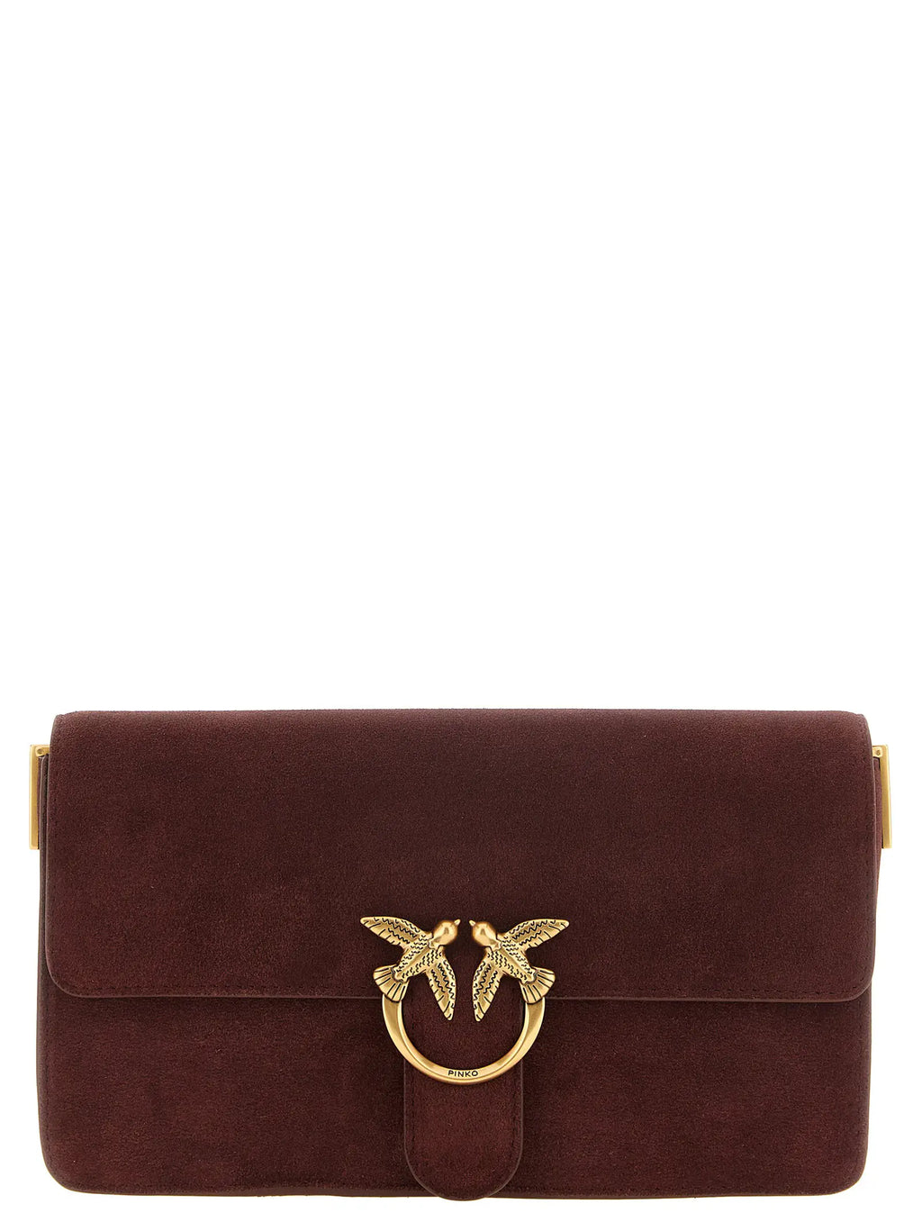 PINKO PINKO Bordeaux Calfskin Shoulder Bag
