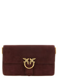 PINKO PINKO Bordeaux Calfskin Shoulder Bag