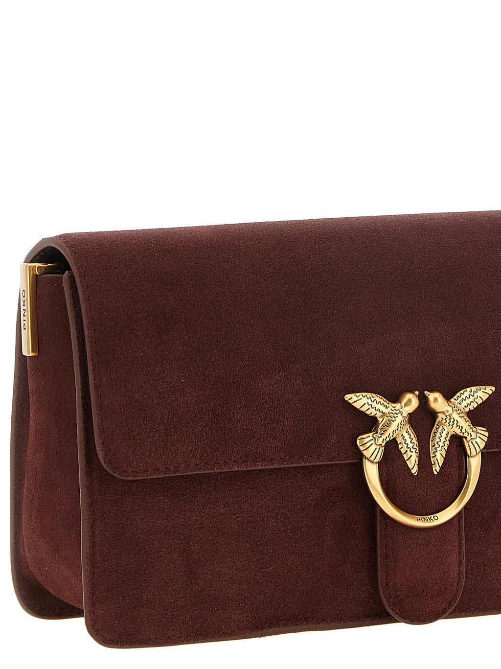 PINKO PINKO Bordeaux Calfskin Shoulder Bag