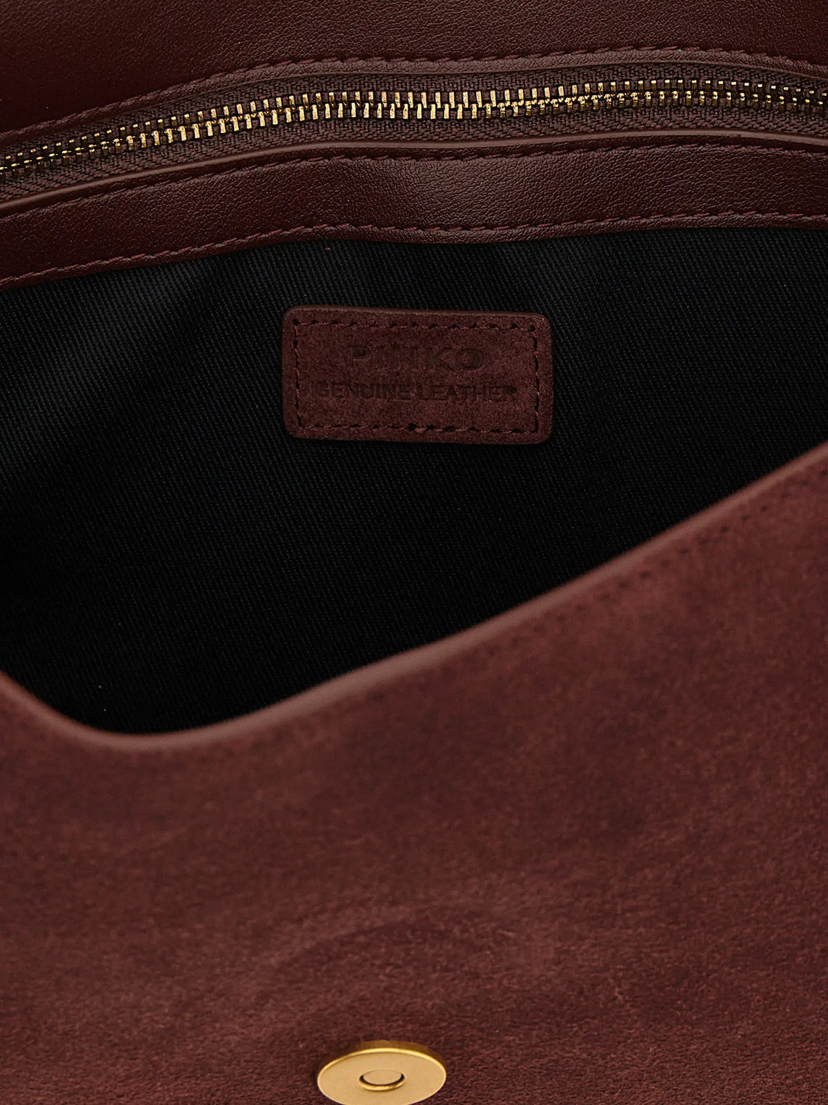 PINKO PINKO Bordeaux Calfskin Shoulder Bag