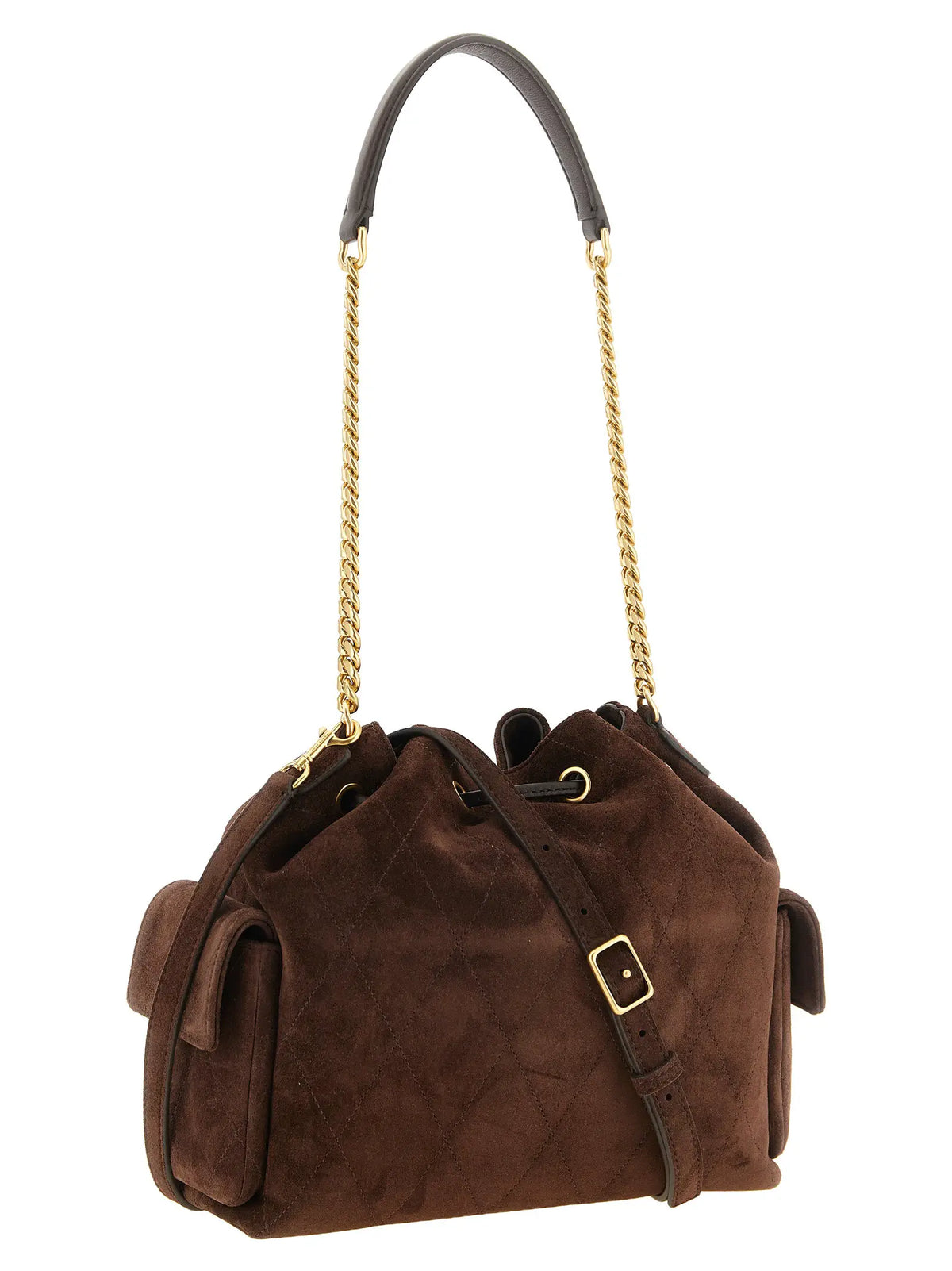Tory Burch Tory Burch Brown Calfskin Shoulder Bag