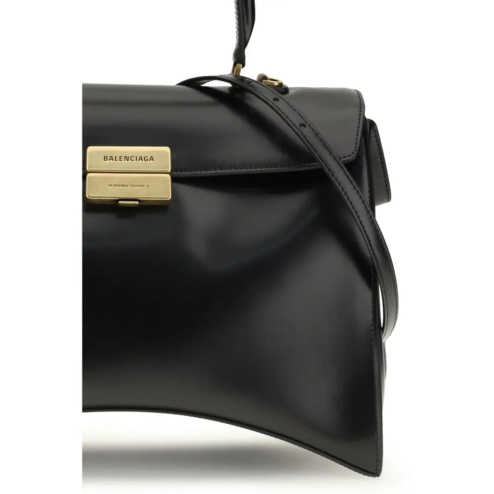 Balenciaga Balenciaga Black Calf Leather Bos Taurus Shoulder Bag