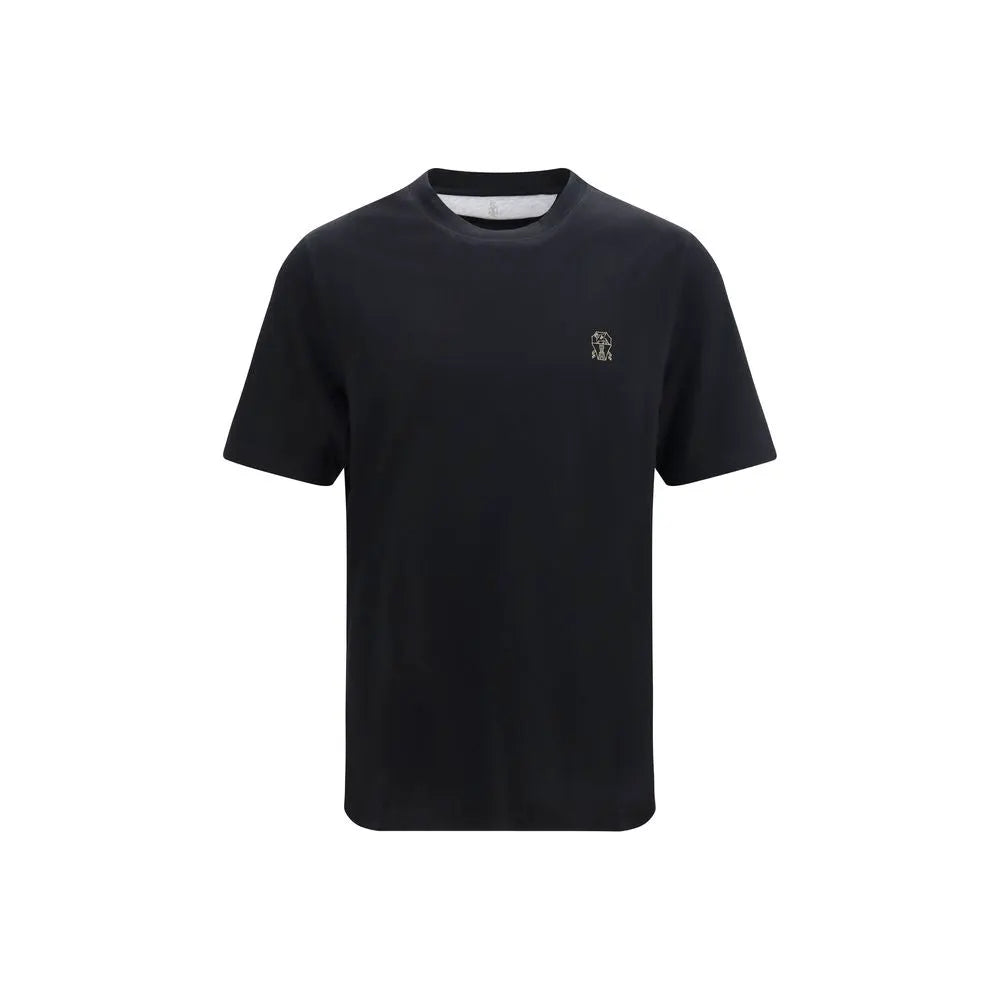 Brunello Cucinelli Brunello Cucinelli Black Cotton T-Shirt