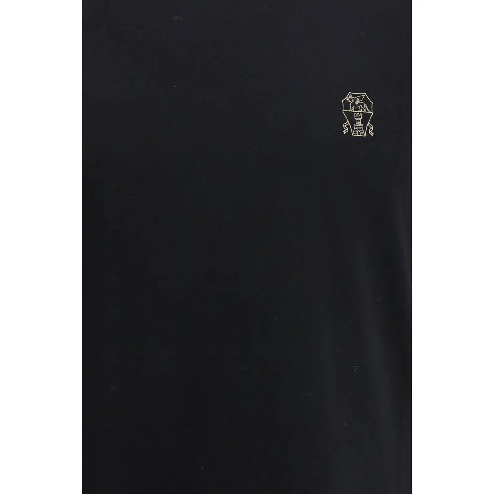 Brunello Cucinelli Brunello Cucinelli Black Cotton T-Shirt