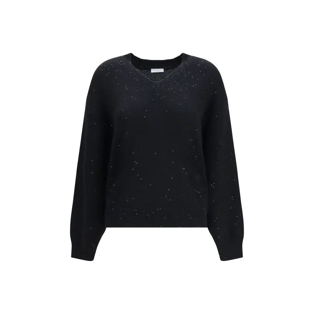 Brunello Cucinelli Brunello Cucinelli Black Cashmere Sweater
