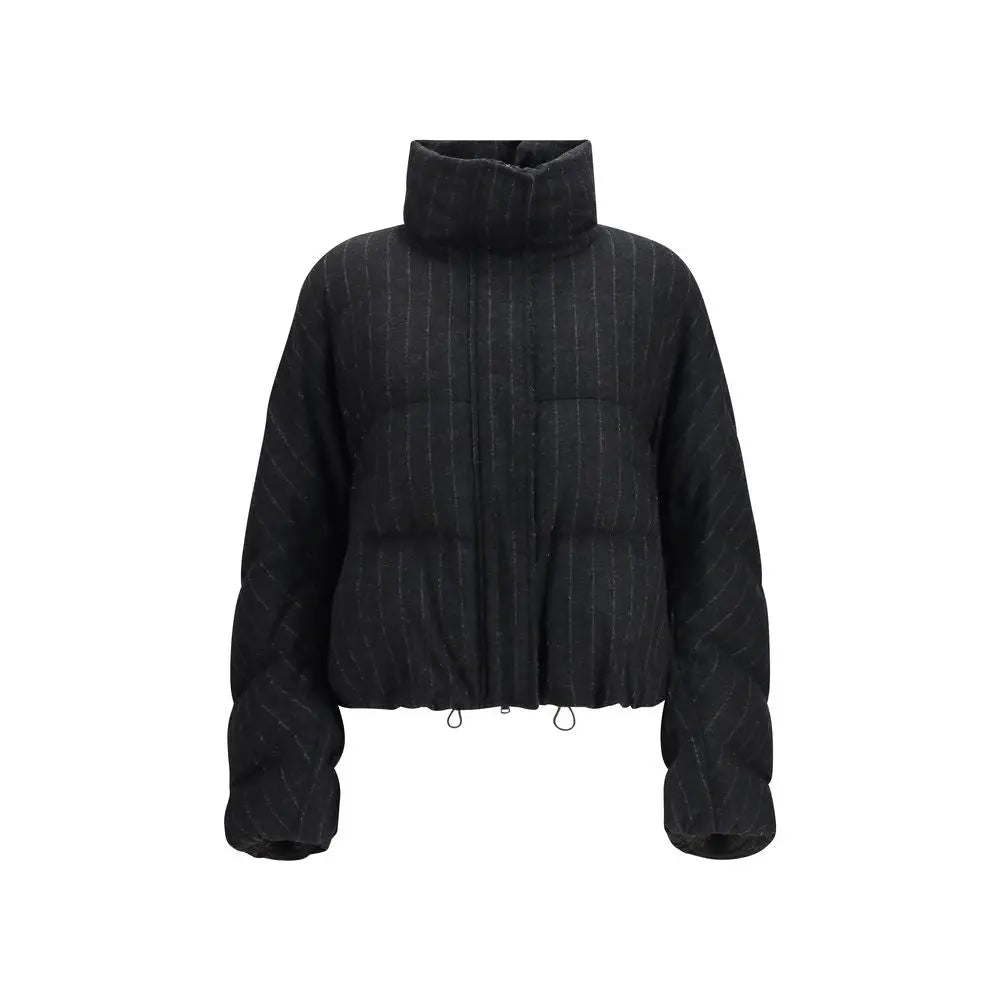Brunello Cucinelli Brunello Cucinelli Gray Wool Oves Aries Full-Length Jacket