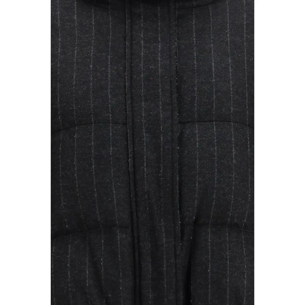 Brunello Cucinelli Brunello Cucinelli Gray Wool Oves Aries Full-Length Jacket