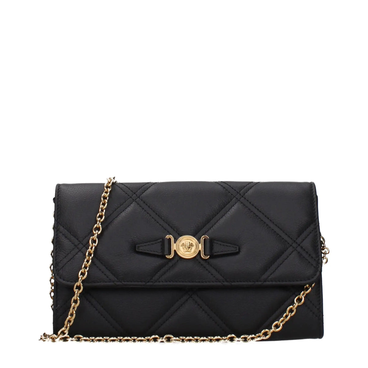 Versace Versace Black Leather Clutch Bag