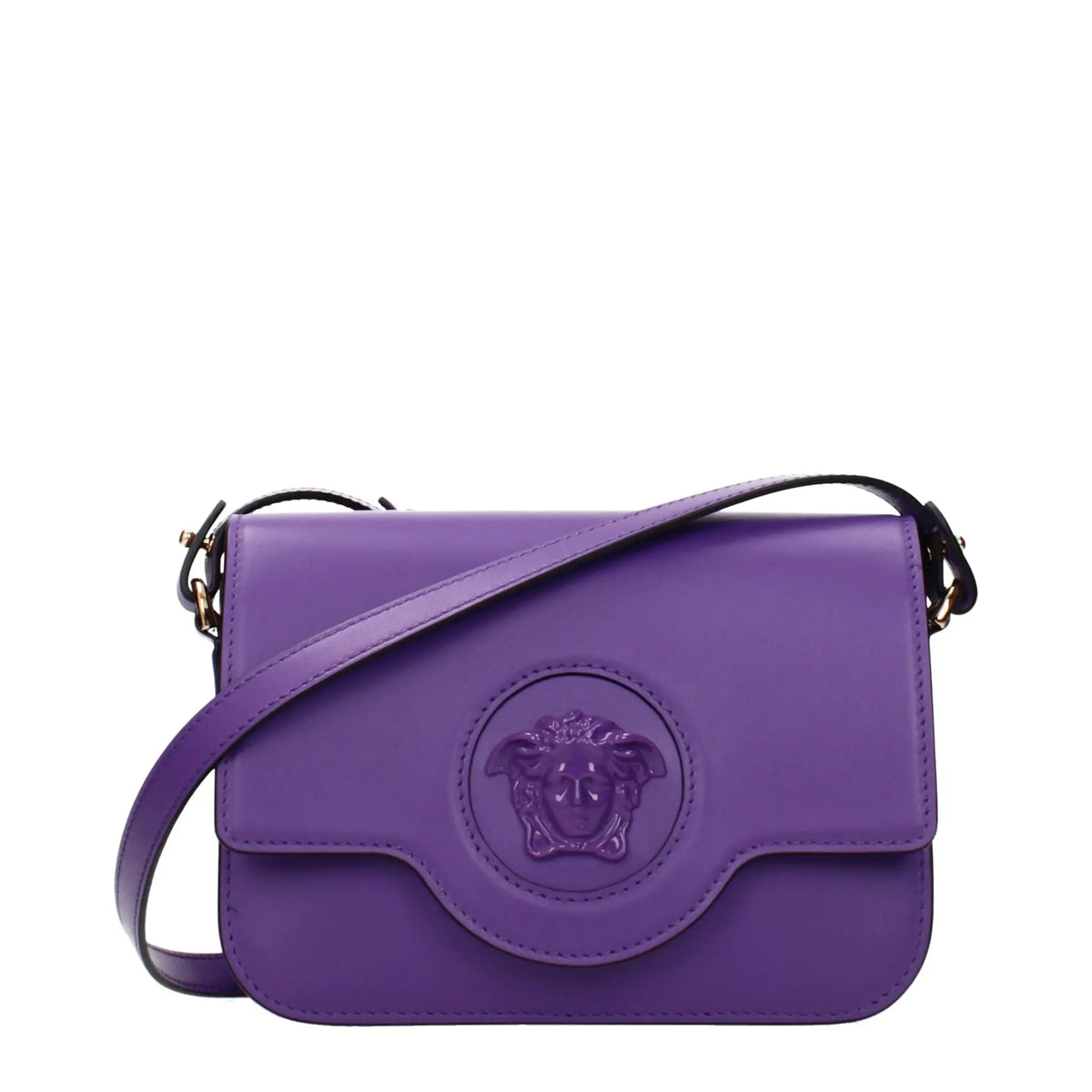 Versace Versace Purple Leather Crossbody Bag