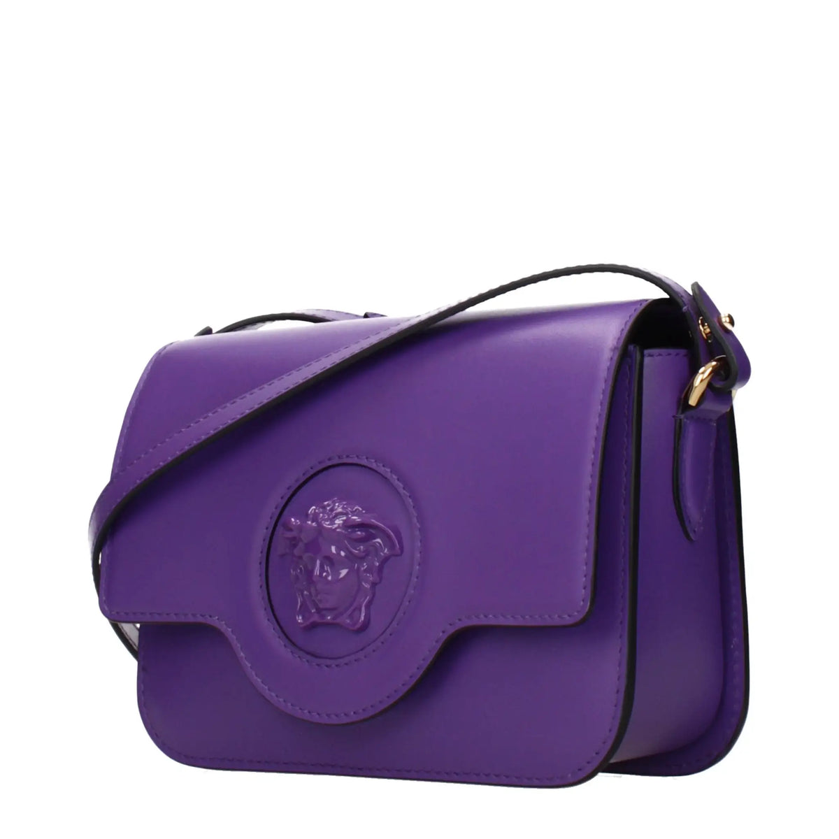 Versace Versace Purple Leather Crossbody Bag