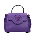 Versace Versace Purple Leather Handbag