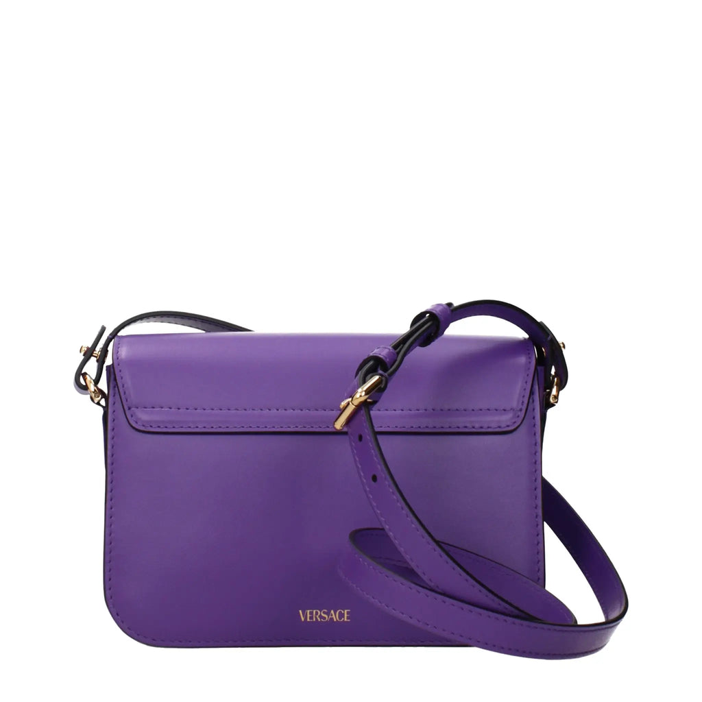 Versace Versace Purple Leather Crossbody Bag