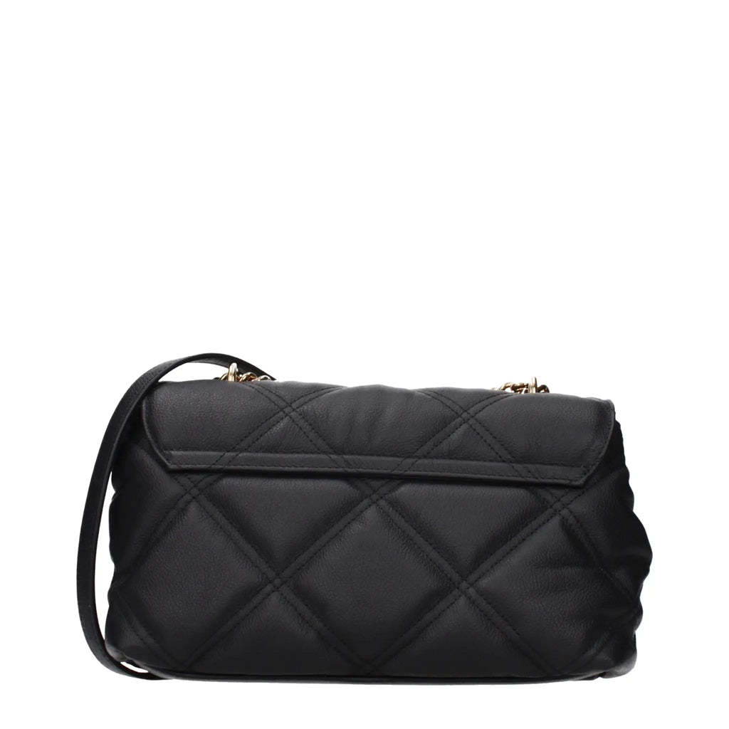 Versace Versace Black Leather Shoulder Bag