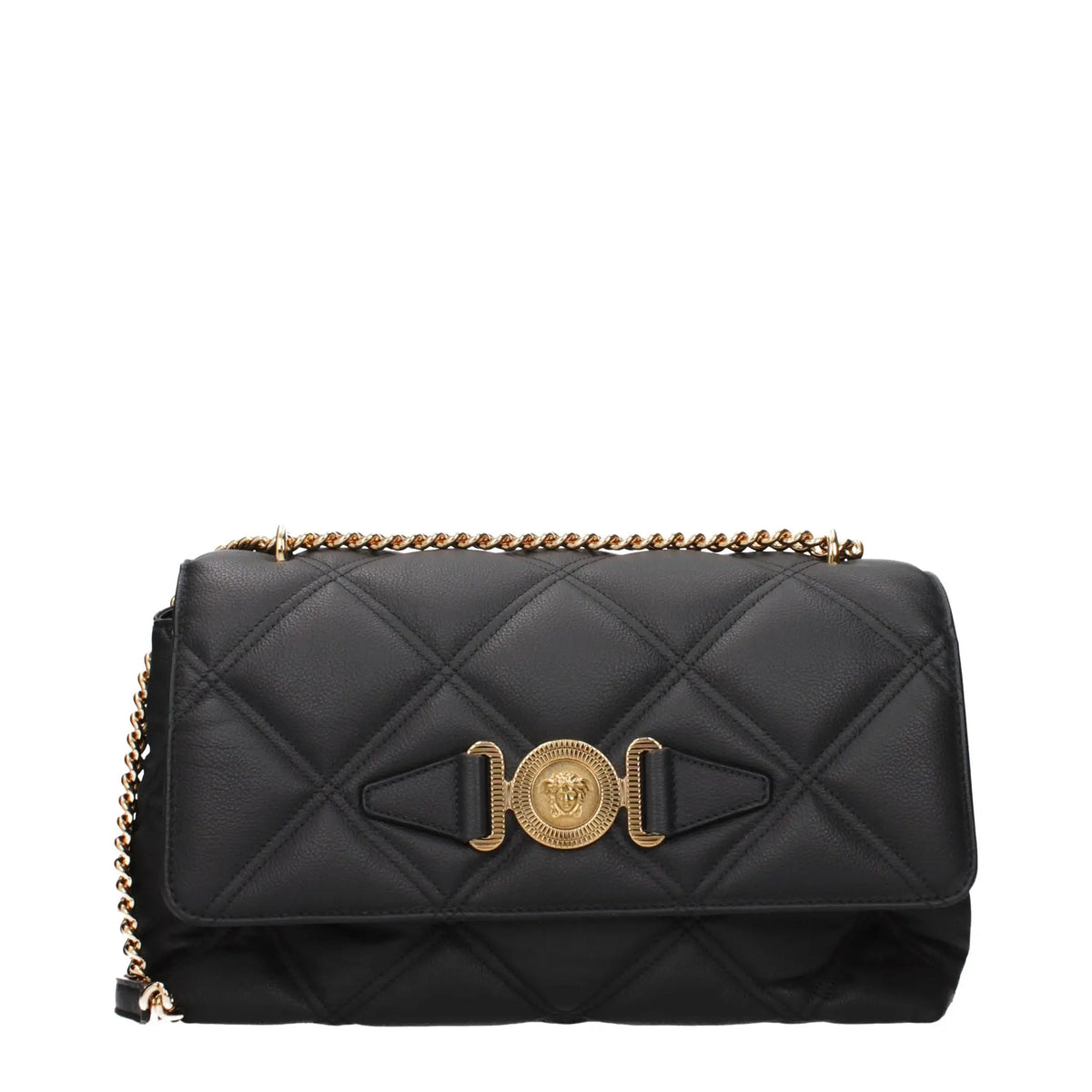Versace Versace Black Leather Crossbody Bag