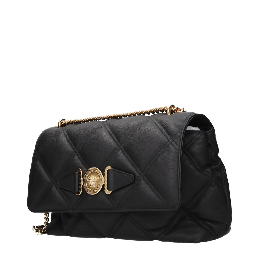 Versace Versace Black Leather Crossbody Bag