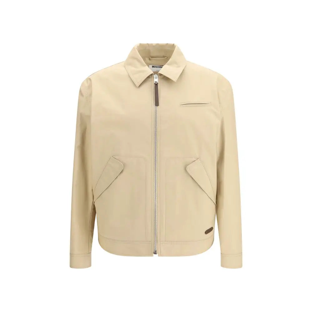 Moschino Moschino Beige Cotton Full-Length Jacket