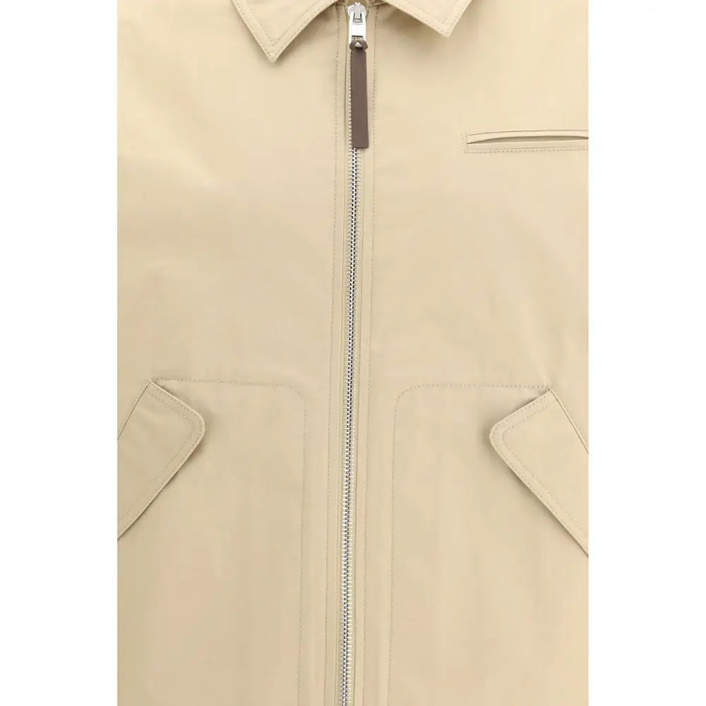 Moschino Moschino Beige Cotton Full-Length Jacket