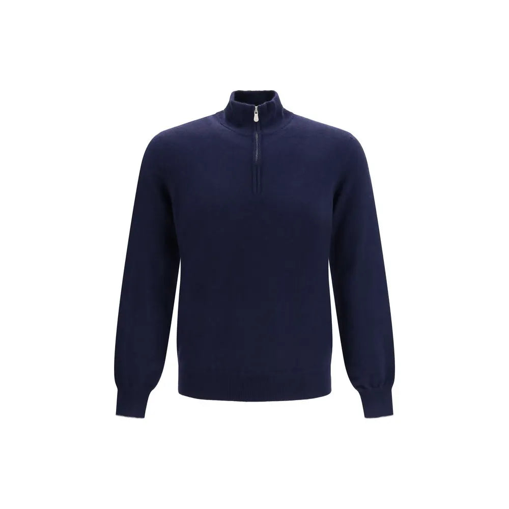 Brunello Cucinelli Brunello Cucinelli Blue Cashmere Sweater