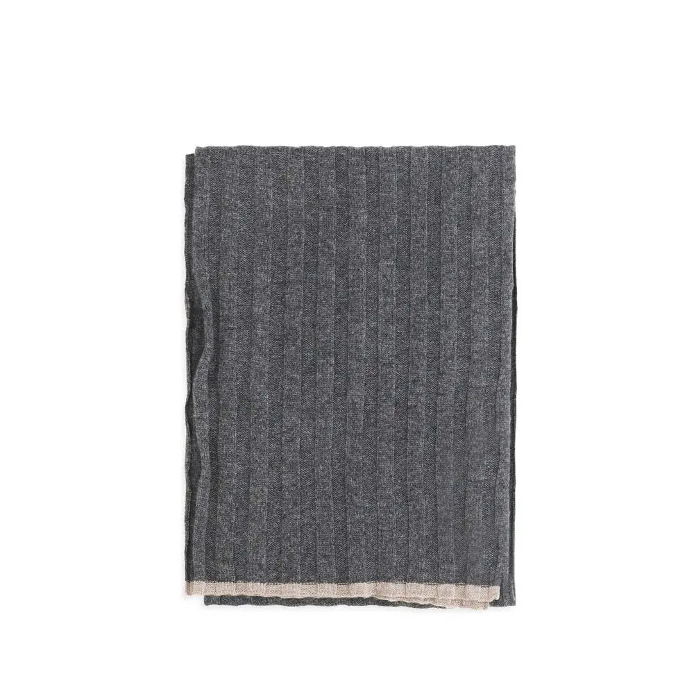 Brunello Cucinelli Brunello Cucinelli Gray Cashmere Scarf