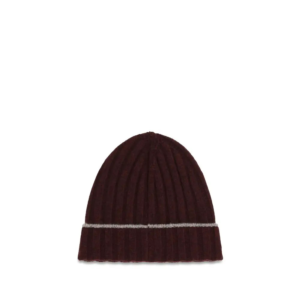 Brunello Cucinelli Brunello Cucinelli Bordeaux Cashmere Beanie