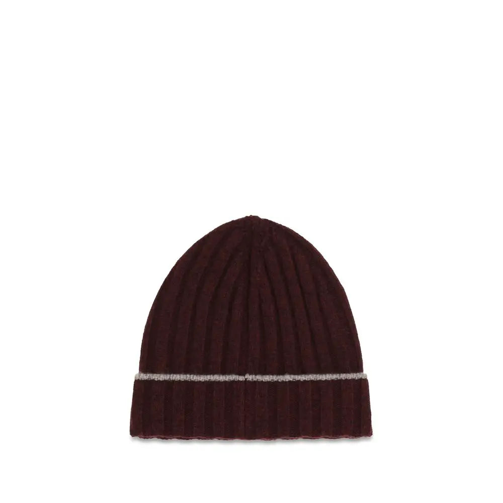 Brunello Cucinelli Brunello Cucinelli Bordeaux Cashmere Beanie