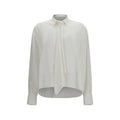 Brunello Cucinelli Brunello Cucinelli White Silk Dress Shirt