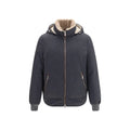 Brunello Cucinelli Brunello Cucinelli Gray Wool Oves Aries Shell Jacket