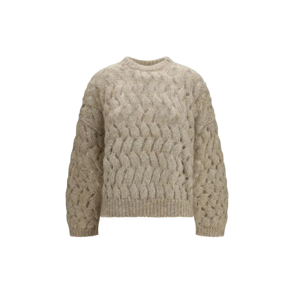 Brunello Cucinelli Brunello Cucinelli Beige Mohair Sweatshirt