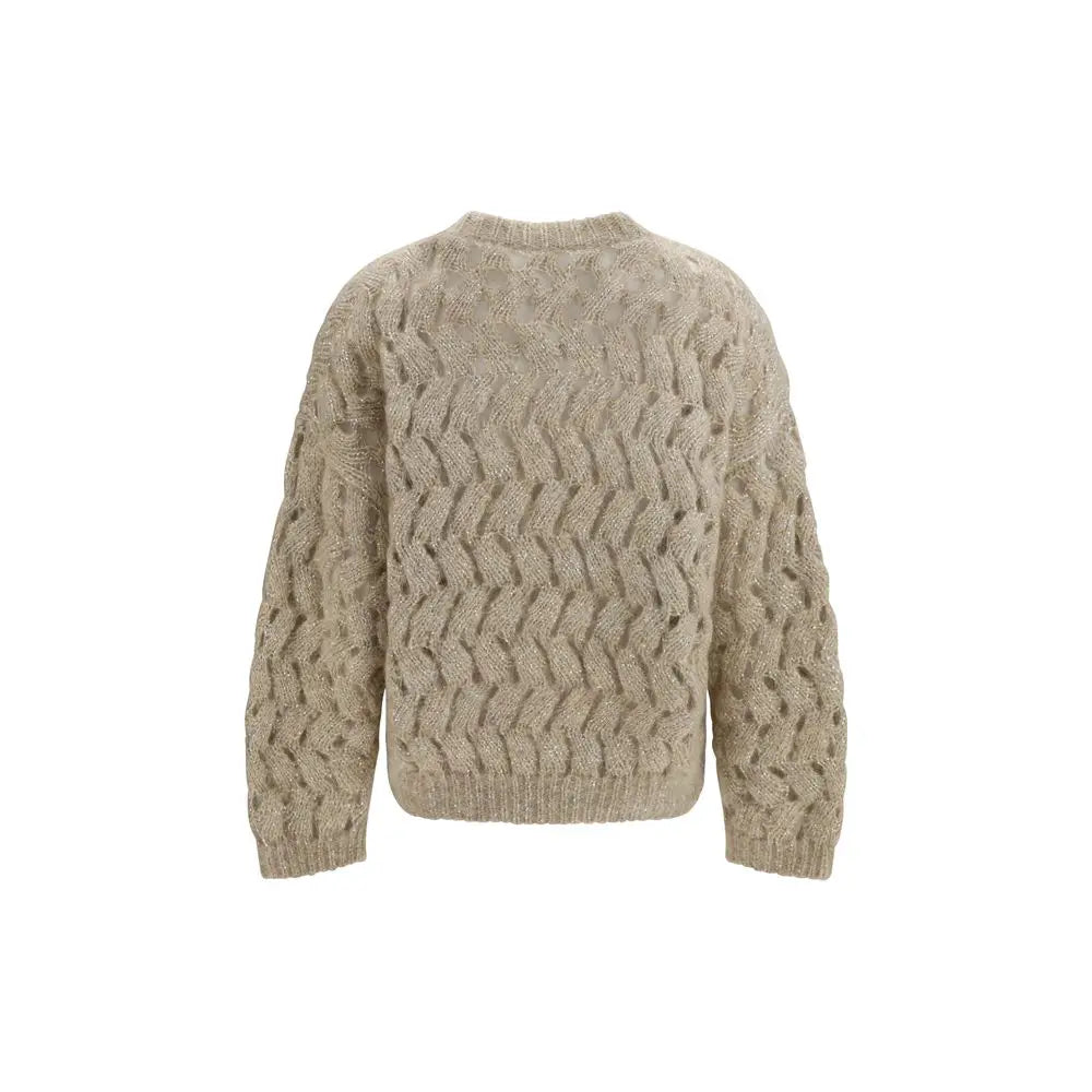 Brunello Cucinelli Brunello Cucinelli Beige Mohair Sweatshirt