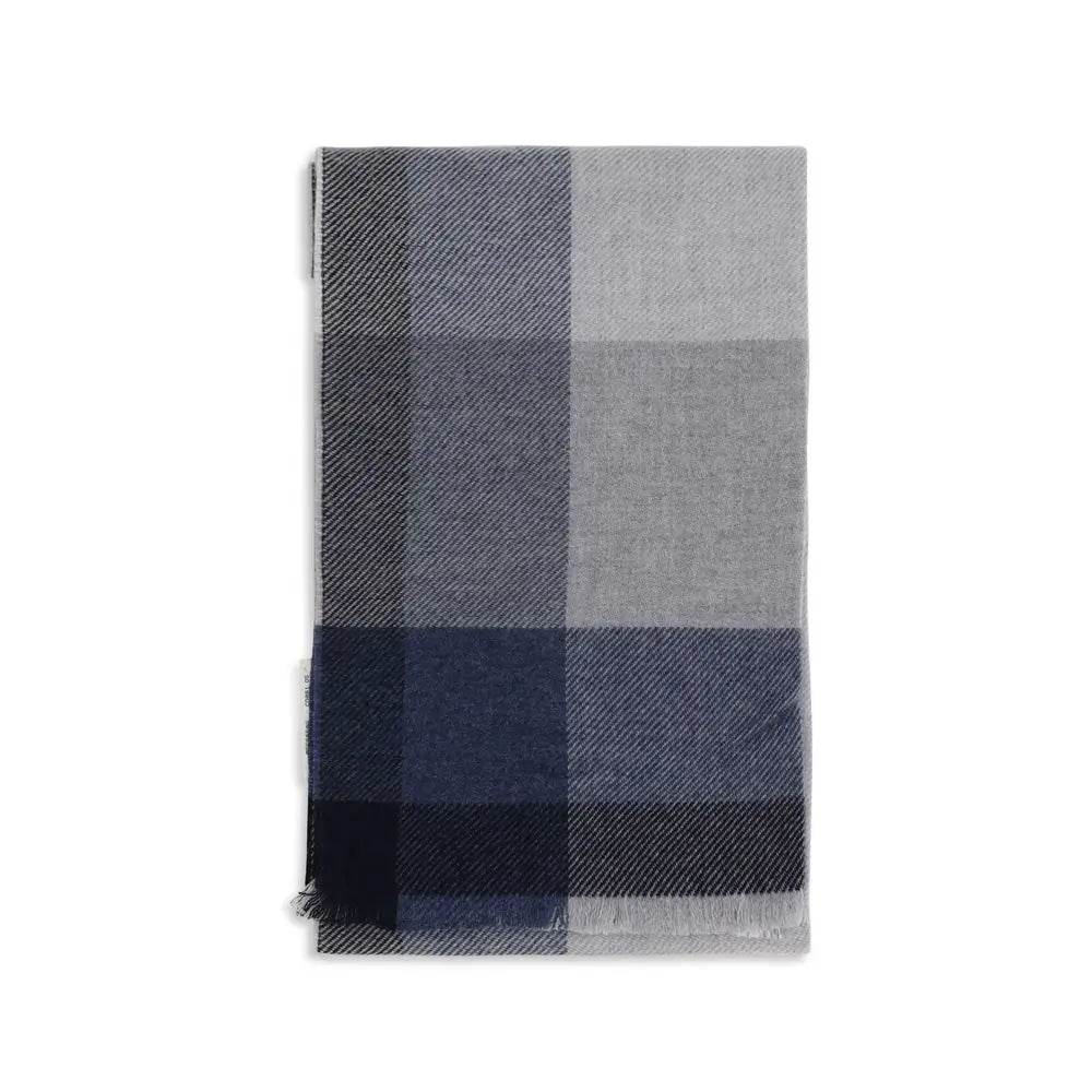 Brunello Cucinelli Brunello Cucinelli Gray Wool Oves Aries Scarf